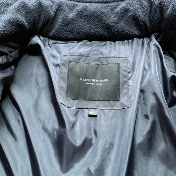 Andrew Marc New York Men's Puffer Jacket with Fleece Preowned Size XL Used Once - Picture 3 of 10